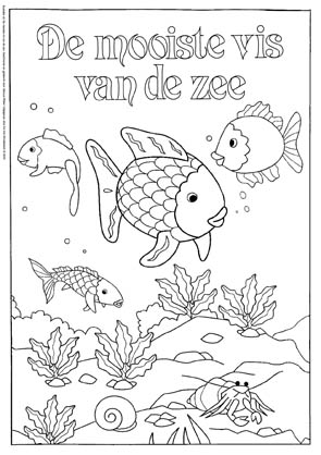 Kleurplaat De mooiste vis van de zee 2