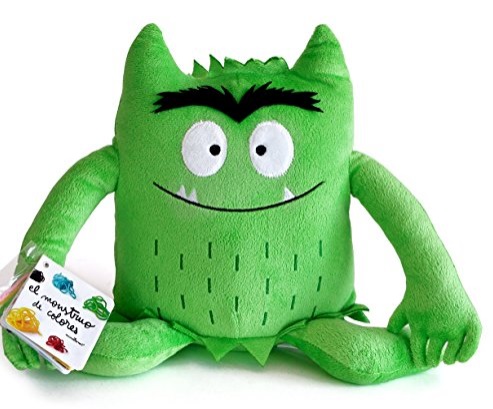 Knuffel kleurenmonster groen (kalm)