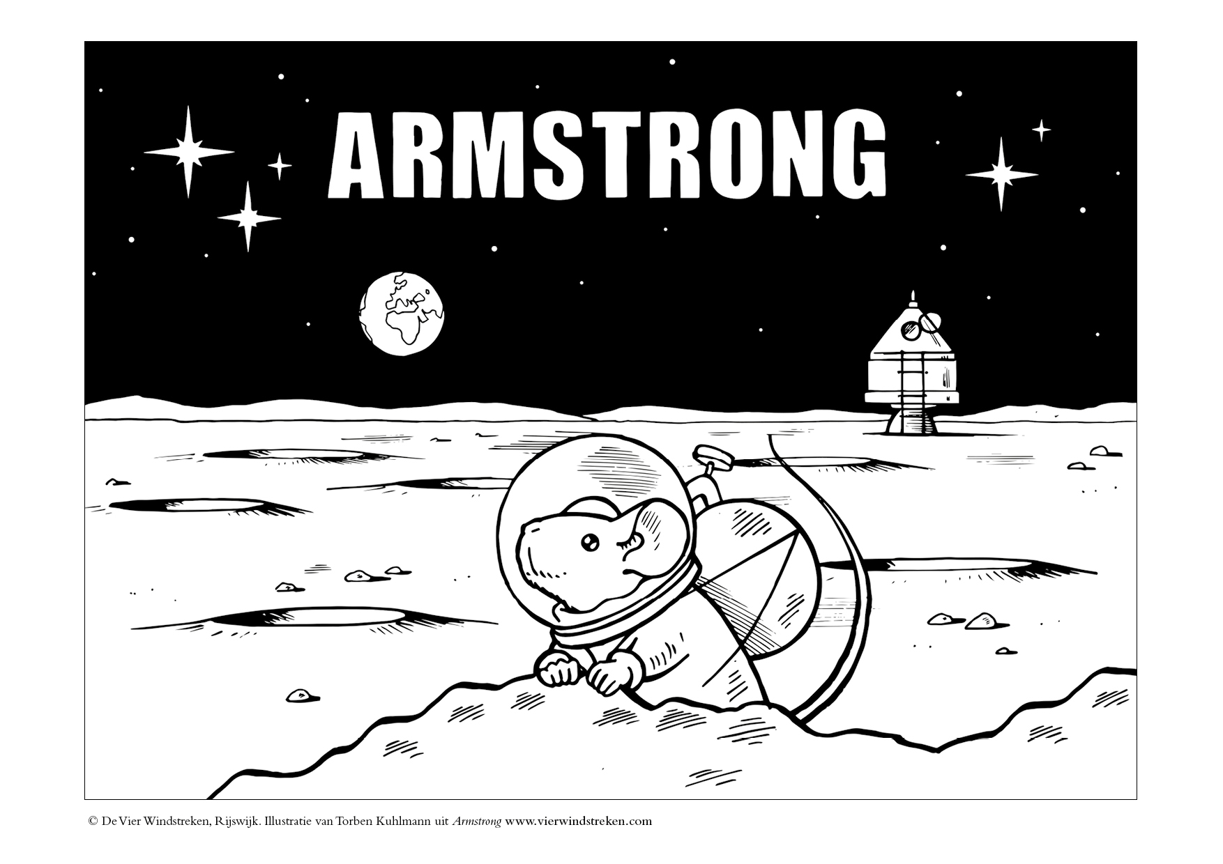 Kleurplaat Armstrong