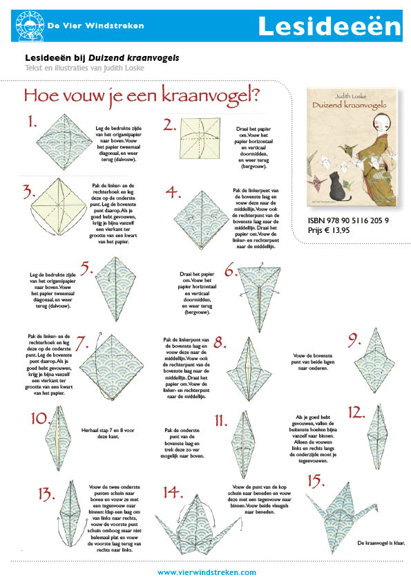 Lesidee Duizend kraanvogels