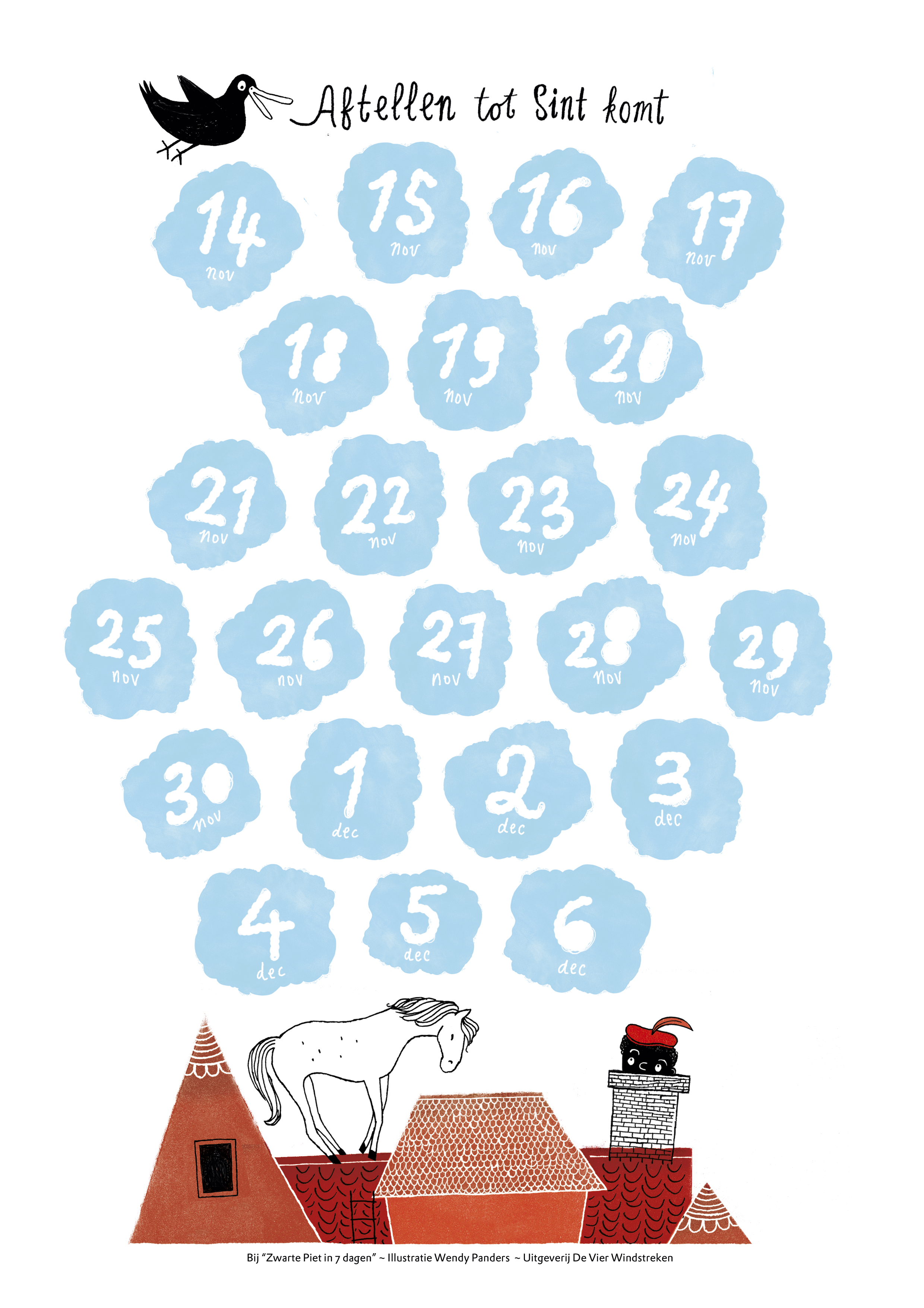 Aftelkalender Zwarte Piet in 7 dagen Aftelkalender Zwarte Piet in 7 dagen